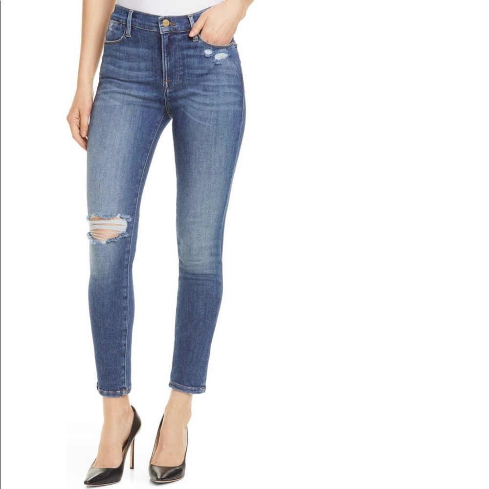 FRAME Le High Waist Skinny Jeans